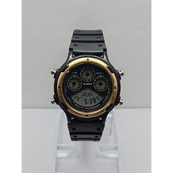 Casio BGP-20 Multi Planner Vintage Digital Quartz Watch 100M Japan World Time - Picture 1 of 10